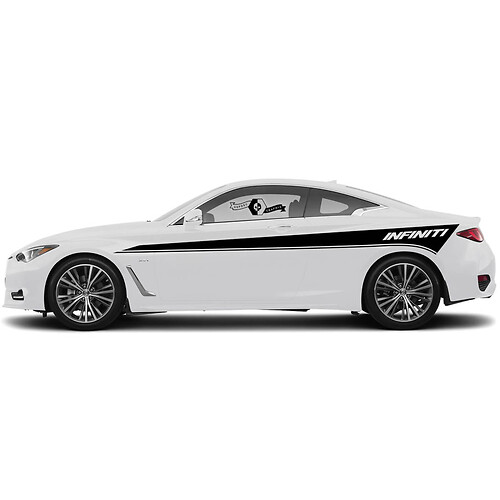 Pair Door Accent Body Strip Side Decal Perspective Sticker door Stripe for INFINITI Q50 Q60
