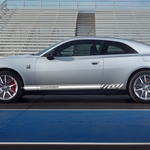 Side rocker panel decal Stickers stripes for Dodge Charger Electric 2