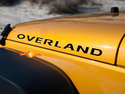 2 Jeep Overland Rubicon Hood Sticker Decal#3