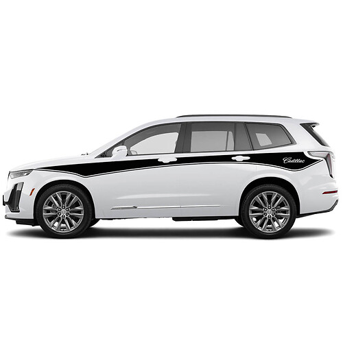 2 New Decal Door Up Classic Sticker Lines Stripe wide for Cadillac XT6