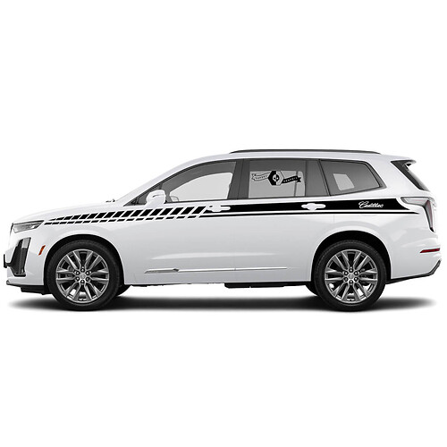 2 New Decal Sticker Doors Up Accent  Lines Wrap vinyl Decal for Cadillac XT6