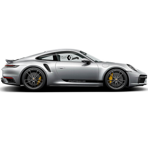 Porsche 911 Carrera 4S Side Stripes Doors Kit Decal Sticker 