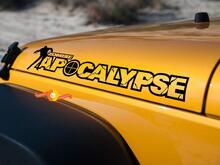 2 Zombie Apocalypse Jeep Wrangler Renegade Rubicon Hood Stickers Decals 2