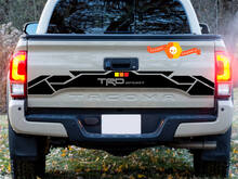 Tailgate Rear Vinyl Decal Vintage Colors TRD 4x4 Off Road for Toyota Tacoma Sticker TEQ  2