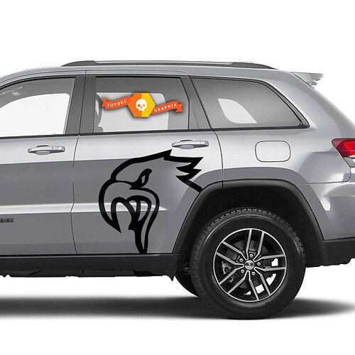 Jeep Grand Cherokee TrackHawk Side Vinyl Sticker Decal Graphic