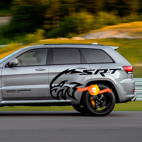 Jeep Grand Cherokee SRT TrackHawk Side Vinyl Sticker Decal Graphic