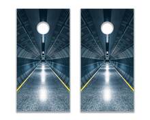 Tunnel Cornhole Board Game Sticker Decal VINYL WRAPS with LAMINATED 2
