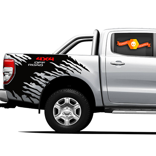 4x4 Off Road Truck Splash side bed Graphics Stickers Decals for Ford Ranger 4