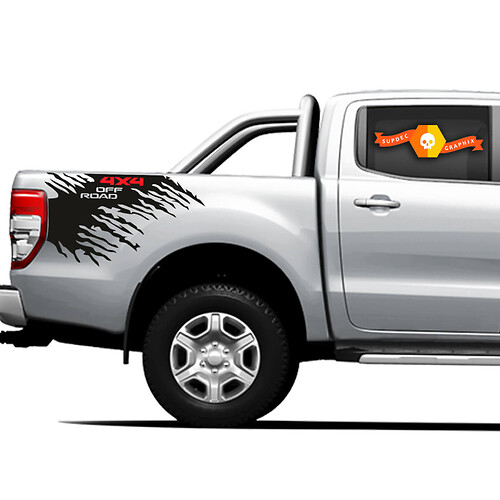 4x4 Off Road Truck Splash side bed Graphics Stickers Decals for Ford Ranger 5