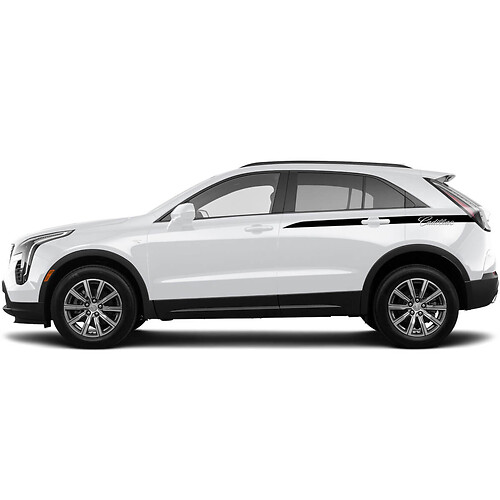 Decal Rocker Panel Sticker Stripe for  Back door Cadillac XT4