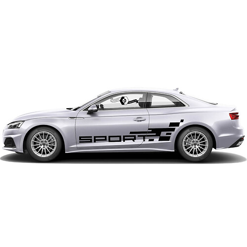 Pair Audi A5 Sport Car Styling Doors Side Vinyl Auto Car Sticker for Audi Sport