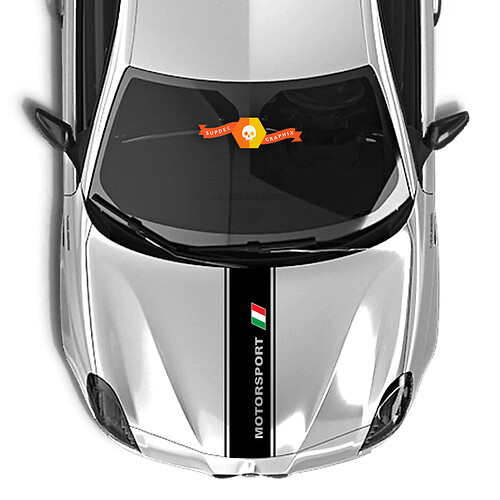 Alfa Romeo Hood Sticker Decal Italy Motosport 2021