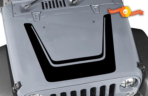 Jeep Wrangler Altitude Unlimited JK Hood Sticker Decal