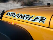 2 Jeep Wrangler Rubicon JK Hood Colors Sticker Decal
 2