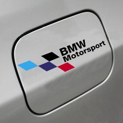 BMW Motorsport fuel tank cap decal sticker