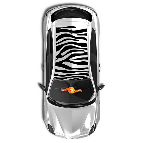 Vinyl Decals side Stickers Alfa Romeo narrow zebra roof new 2022