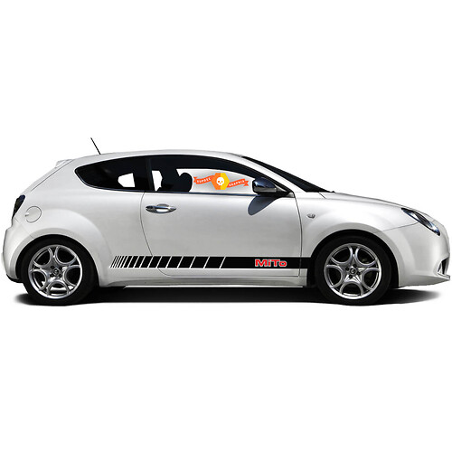 Pair Vinyl Decals side Graphic Stickers Alfa Romeo Rocker Panel MITO cut strip 2022