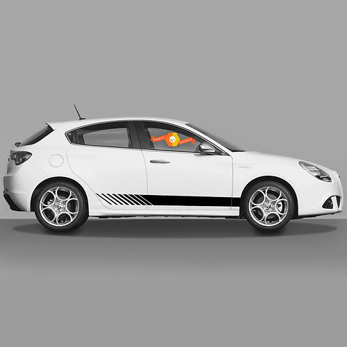 2x Alfa Romeo Giulietta Stickers Decals Vinyl rocker panel classic slit line New 2022