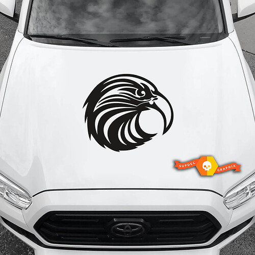 Any Car Hood Vinyl Decals Graphic Stickers Car hood Big eagle head drawing 2022
