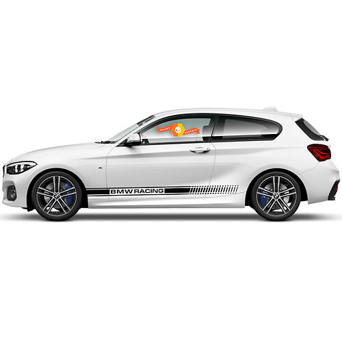 Pair Vinyl Decals Graphic Stickers side rocker panel bmw 1 series 2015 Racing
