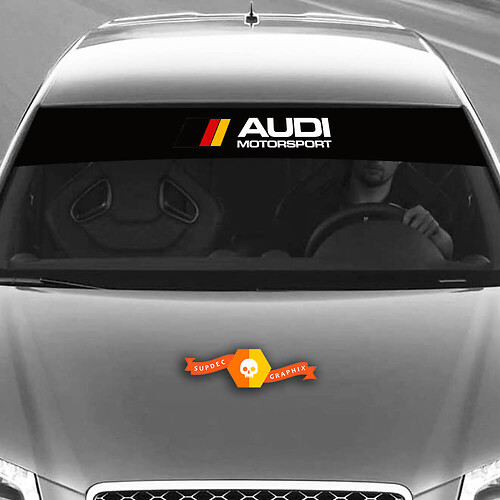 Vinyl Decals Graphic Stickers windshield  Audi sunstrip Germany Motorsport 2022
