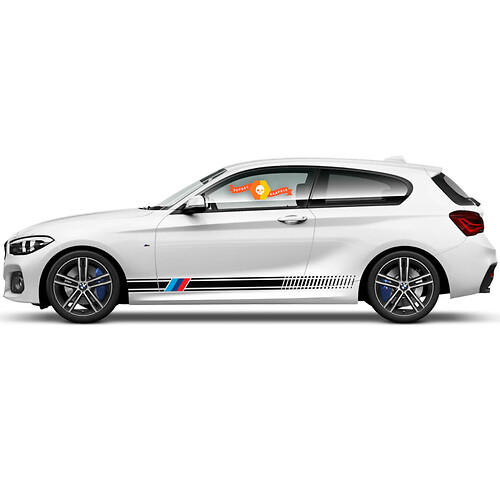 Pair Vinyl Decals Graphic Stickers side bmw 1 series 2015 Rocker panel Racing strip 2022
