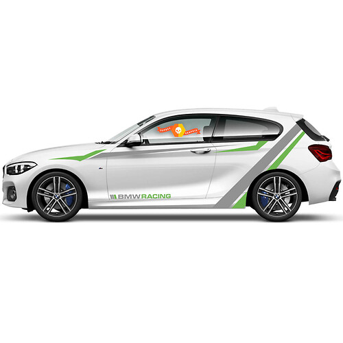 2 x Vinyl Decals Graphic Stickers side bmw 1 series 2015 door ecology style 