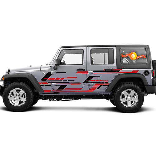 2 Colors New JEEP Decal Sticker mud splash side door graphics Wrangler Door
