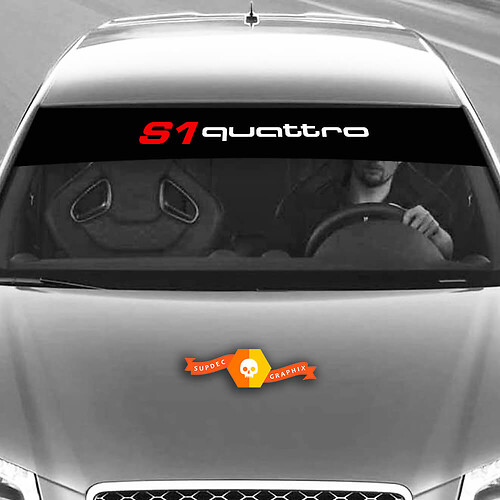 Vinyl Decals Graphic Stickers windshield S1 Quattro Audi Sunstrip Racing 2022

