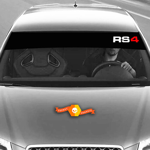 Vinyl Decals Graphic Stickers windshield RS4 Audi sunstrip Racing 2022
