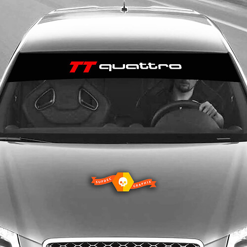 Vinyl Decals Graphic Stickers windshield TT Quattro Audi sunstrip Racing 2022
