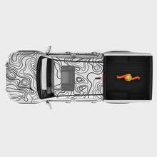 Full body Toyota Tacoma Topographic map contour background Topo map with elevation Wrap Vinyl Decals graphics sticker
 2
