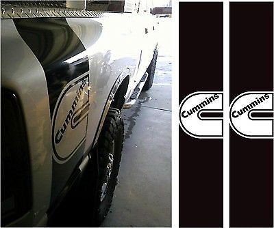 Bedside Cummins decal stickers Dodge Diesel truck