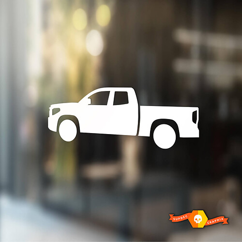 Pair Toyota Tundra Silhouette decal SVU Windshield Vinyl Decals Stickers - lifted