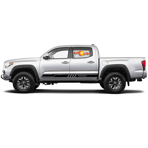 Pair New Stripes for 2015-2021 Tacoma Side Rocker Panel Vinyl Stickers Decal fit to Toyota Tacoma
