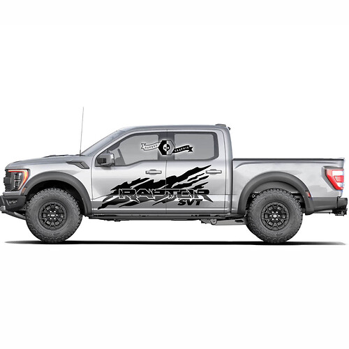 Ford F-150 Raptor 2022 Side Doors Splash Graphics side decal Stickers