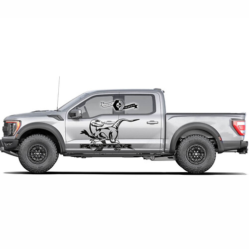 Ford F-150 Raptor Logo 2022 Side Doors Splash Graphics side decal Stickers