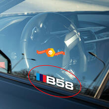 BMW B58 engine decal sticker for window interior exterior fit to 340 440 240 140 540 X3 X4 X5 X6 2
