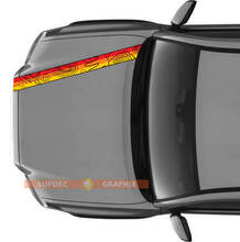 Stripe decal sticker with topographic map Vintage colors for TRD off road Toyota Tacoma FJ Cruiser 4Runner Tundra
 3