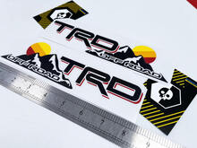 Small TRD Toyota Off Road Vintage Sunset Style Off Road Side Vinyl Stickers Decal 8