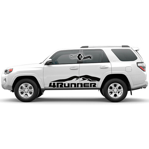 2x 4Runner 2023 Side Doors  Vinyl Mountains Decals stripe Stickers for Toyota 4Runner TRD 