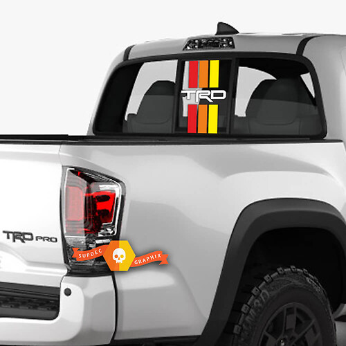 Toyota TRD old style vintage style Graphics side Bed  Sticker Decal stripe Sticker Decal