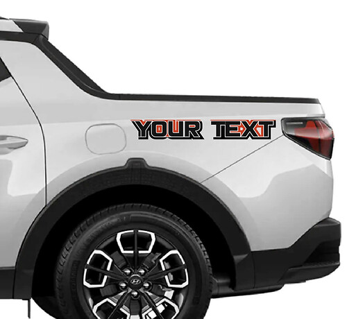Side Bed 2 Colors Vinyl Stickers Decal Graphic Kit fit to Hyundai Santa Cruz