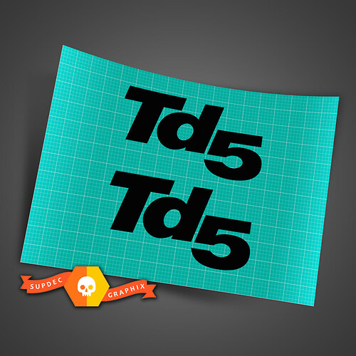 Pair Land Rover Defender 110 Td5 decals stickers Decal For Land Rover Defender 110 Sticker