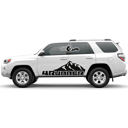 2x 4Runner 2023 Side Doors Vinyl Mountains Decals stripe Stickers for Toyota 4Runner TRD