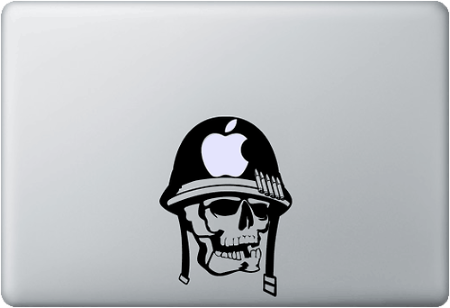 Army Skull MacBook Decal Sticker