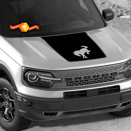 Ford Bronco 2021-2022  Hood Vinyl Decal Kit Sticker Graphic For Ford Bronco Logo Sport SUV
