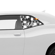 Honeycomb Hornet Decal Sticker for Dodge Challenger Side Quarter Window 2