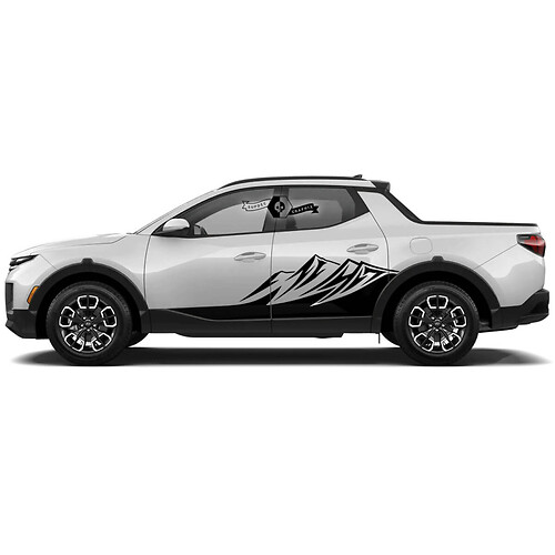 Rocker Panel Mountains Side Doors Side Vinyl Stickers Decal Graphic Kit fit to Hyundai Santa Cruz