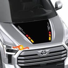 New Toyota Tundra 2022 Hood TRD SR5 Off Road Sport Vintage Stripes Wrap Decal Sticker Graphics SupDec Design
 2